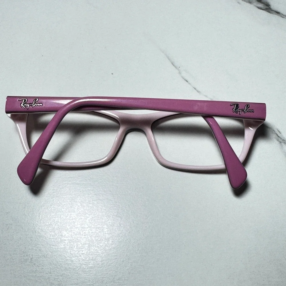 Ray-Ban RB 1550 3656 Pink Rectangular Eyeglass Frames 48-15-130